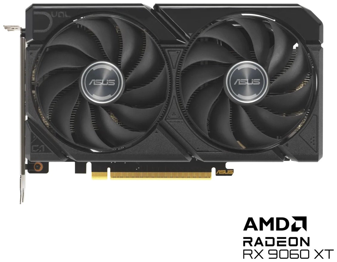 Видеокарта ASUS Dual RX9060XT 8GB GDDR6, DUAL-RX9060XT-8G 8 Гб купить,NaN