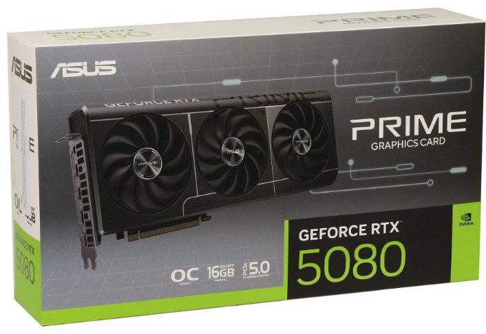 Видеокарта ASUS RTX 5080 Prime PRIME-RTX5080-O16G 16 Гб купить,NaN
