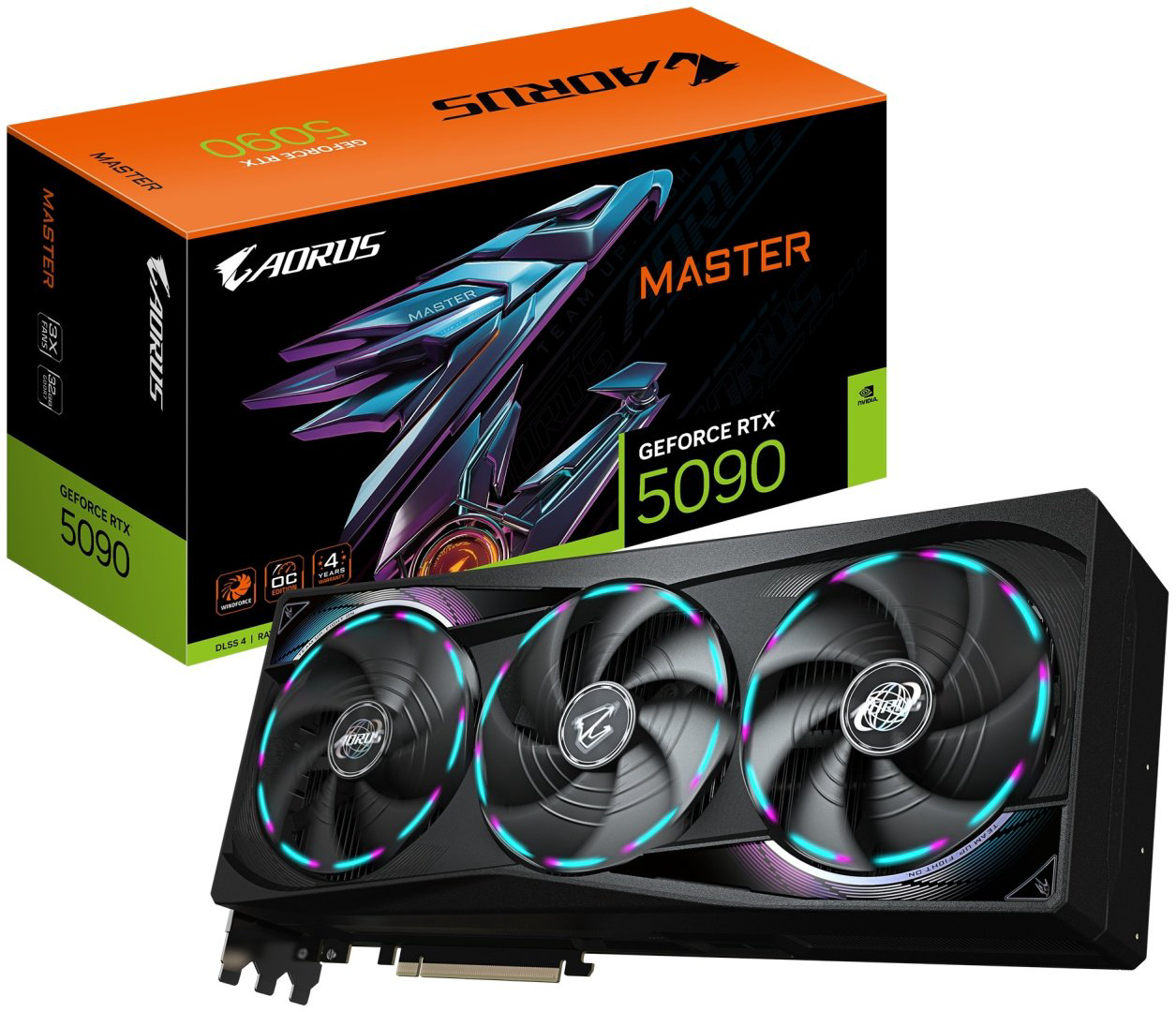 Видеокарта GIGABYTE RTX 5090 Aorus Master GV-N5090AORUS M-32GD 32 Гб купить,NaN