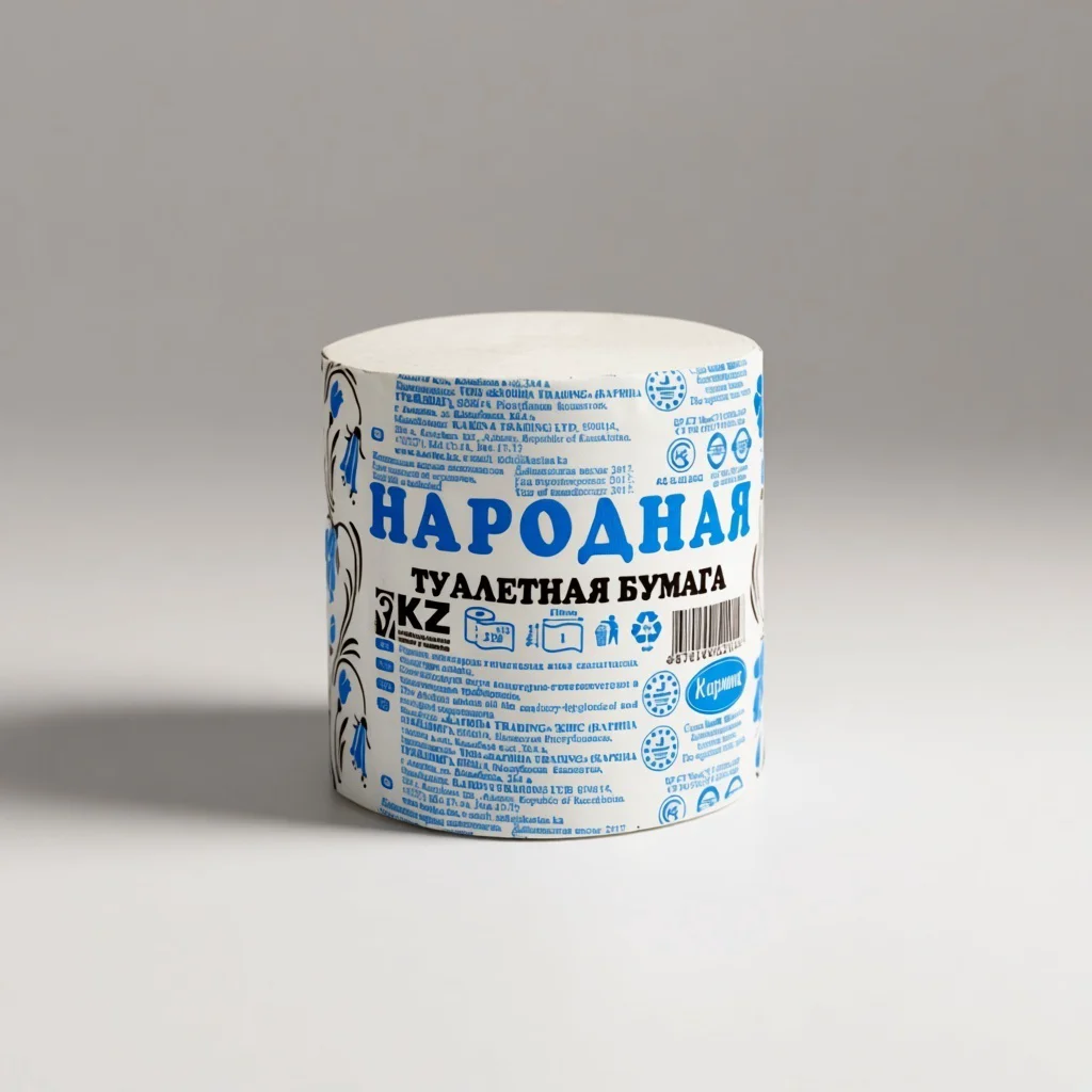 Карина туалетная бумага 1-слойный 24 шт, вторичная целлюлоза