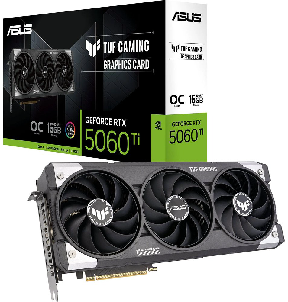 Видеокарта ASUS Asus GeForce RTX 5060 Ti TUF GAMING 16GB 16 Гб купить,NaN
