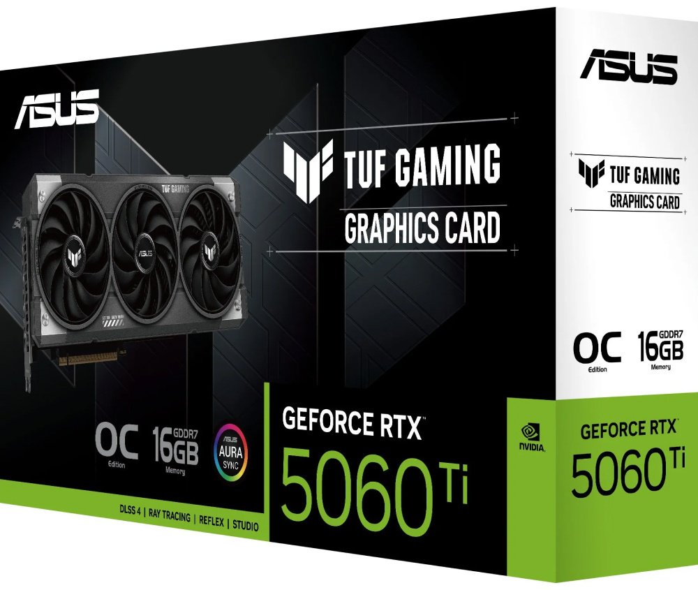 Видеокарта ASUS Asus GeForce RTX 5060 Ti TUF GAMING 16GB 16 Гб купить,NaN