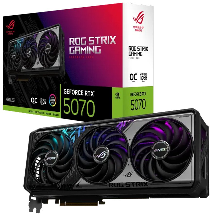Видеокарта ASUS ASUS ROG Strix GeForce RTX 5070 12GB GDDR7 OC Edition (ROG-STRIX-RTX5070-O12G-GAMING) 12 Гб - ForteMarket Видеокарта ASUS ASUS ROG Strix GeForce RTX 5070 12GB GDDR7 OC Edition (ROG-STRIX-RTX5070-O12G-GAMING) 12 Гб купить,NaN