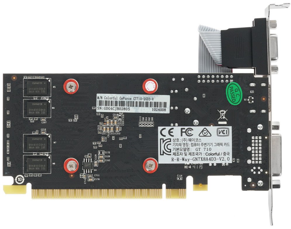 Видеокарта Colorful GT710-2GD3-V 2 Гб купить,NaN