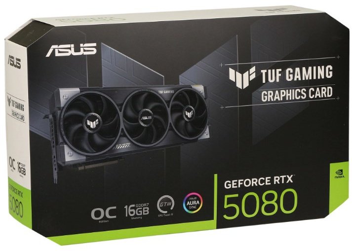 Видеокарта ASUS RTX 5080 TUF Gaming TUF-RTX5080-O16G-GAMING 16 Гб купить,NaN