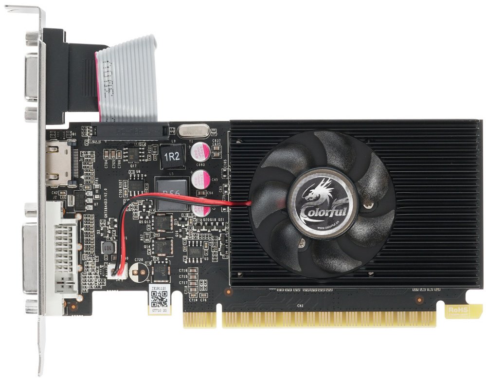 Видеокарта Colorful GT710-2GD3-V 2 Гб купить,NaN