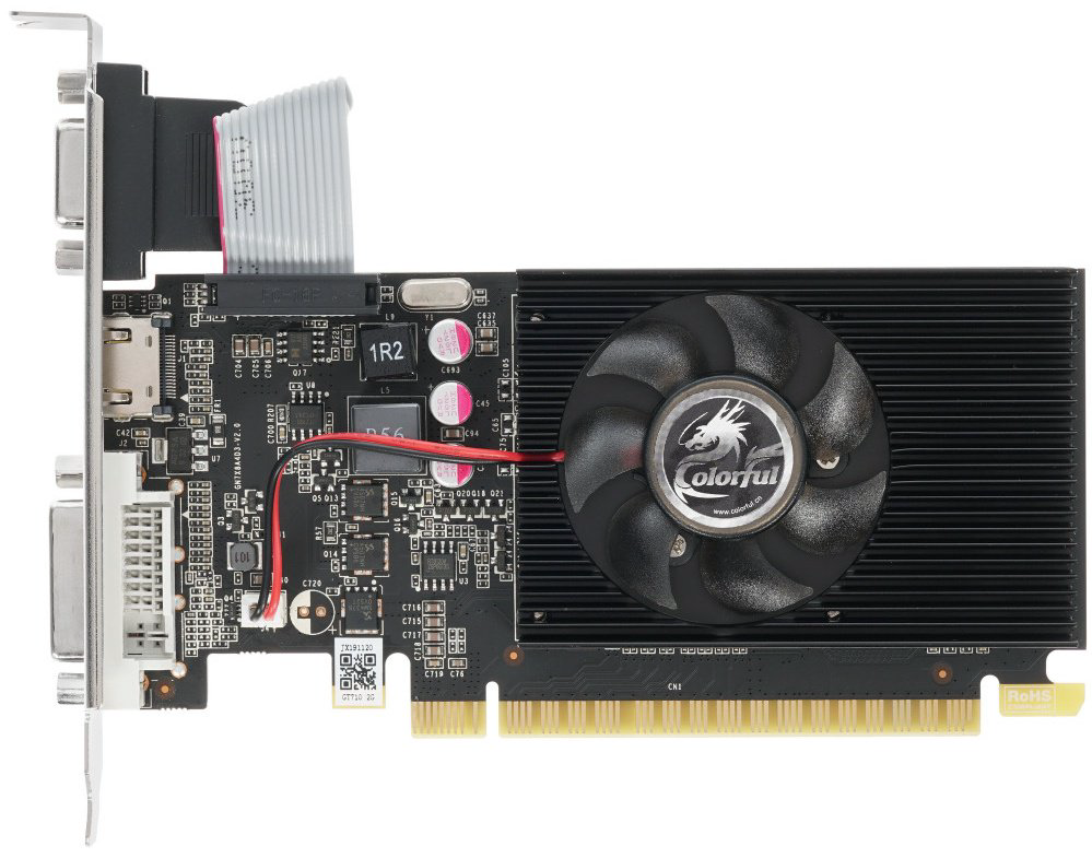 Видеокарта Colorful GT710-2GD3-V 2 Гб купить,NaN