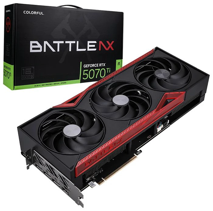 Видеокарта Colorful GeForce RTX 5070 Ti Battle AX 16GB 16 Гб купить,NaN