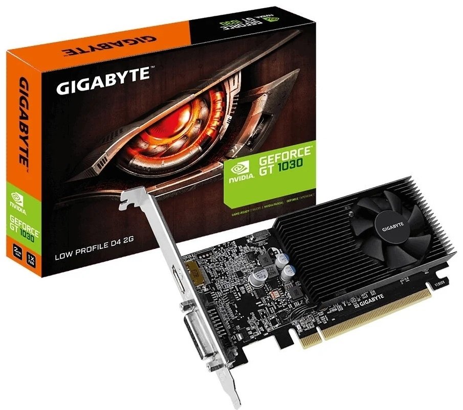 Видеокарта GIGABYTE GeForce GT 1030 Low Profile D4 2G GV-N1030D4-2GL 2Gb