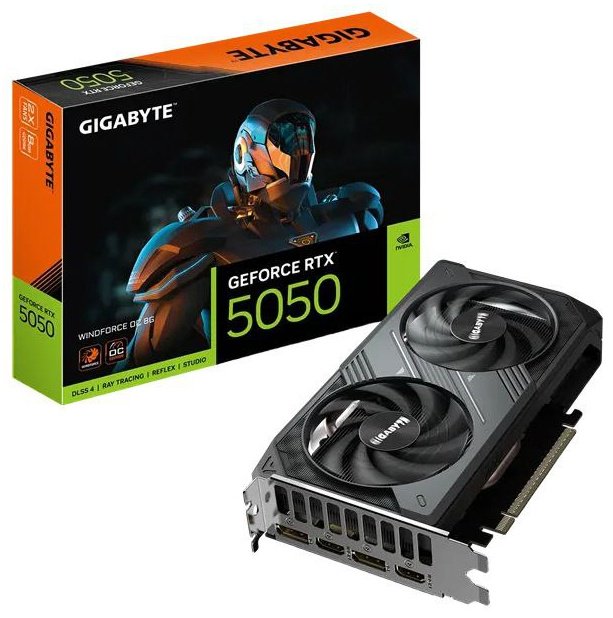Видеокарта GIGABYTE GIGABYTE GeForce RTX 5050 WINDFORCE OC 8G 8 Гб купить,NaN