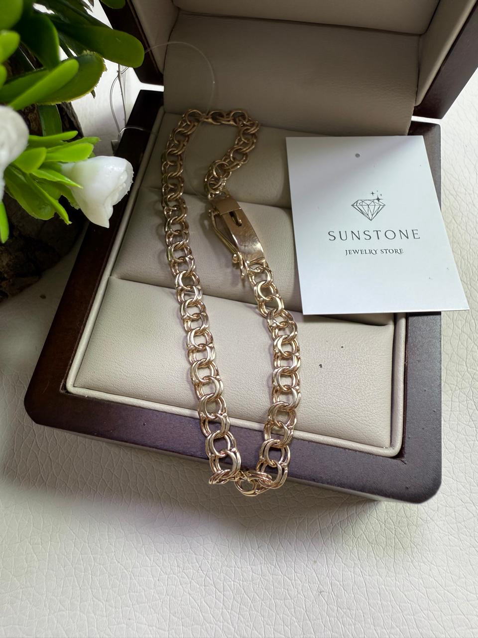 Браслет Sunstone S321 золото 5.30гр 18см купить,370000