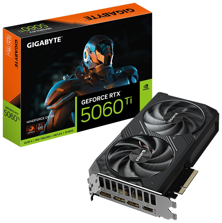 Видеокарта GIGABYTE (GV-N506TWF2OC-8GD) RTX5060Ti WINDFORCE OC 8G 8 Гб купить,312000