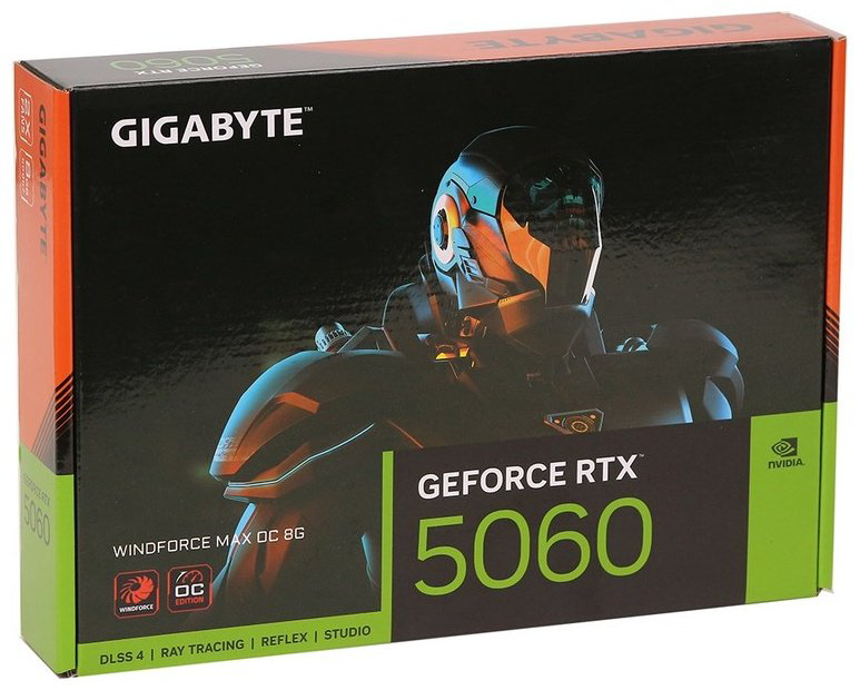 Видеокарта GIGABYTE RTX 5060 Windforce Max OC (GV-N5060WF2MAX OC-8GD) 8 Гб купить,296590