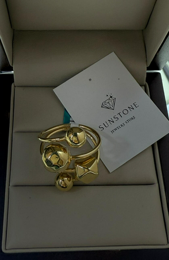 Кольцо Sunstone S325 золото 4.0гр 17.5р