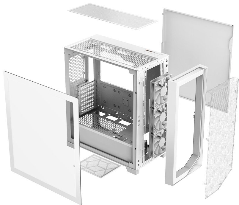 Корпус PCcooler C3 D510 ARGB WH белый купить,33446