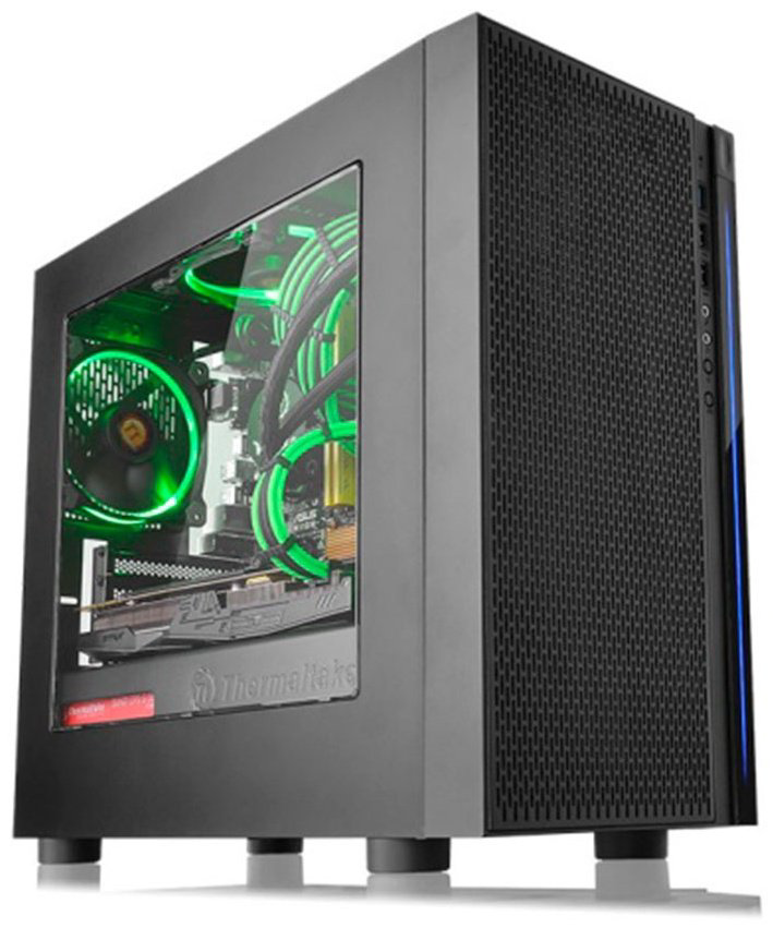 Корпус Thermaltake Versa H18 CA-1J4-00S1WN-00 черный купить,24028