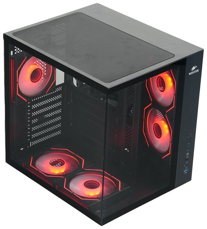 Корпус Wintek Cube Pro V909-B TG черный купить,27900