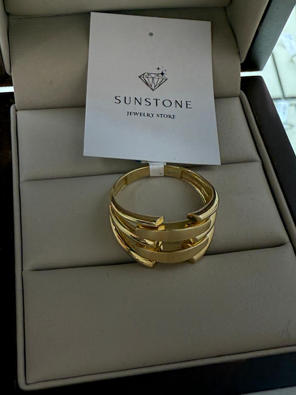 Кольцо Sunstone S331 золото 4.30гр 18р купить,350000