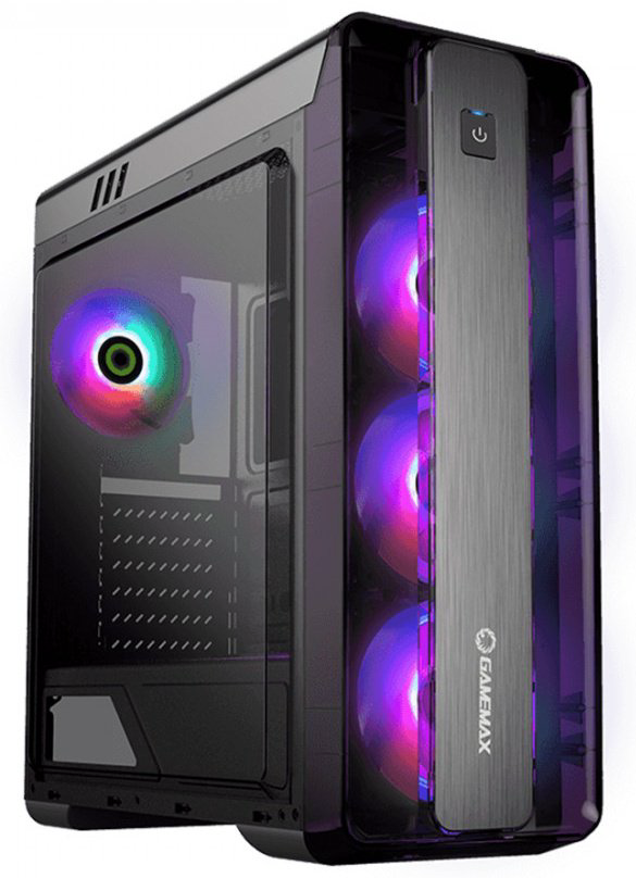 Корпус Game Max MoonLight FRGB BK черный купить,NaN