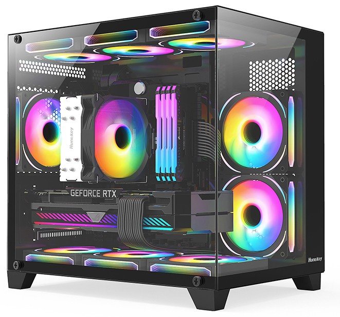 Корпус HuntKey S920 Storm B черный купить,NaN