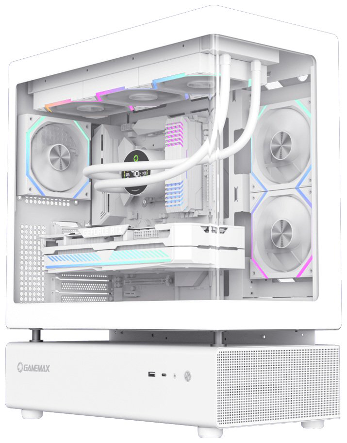 Корпус Game Max N80 WH White без Б/П белый - ForteMarket Корпус Game Max N80 WH White без Б/П белый купить,73665