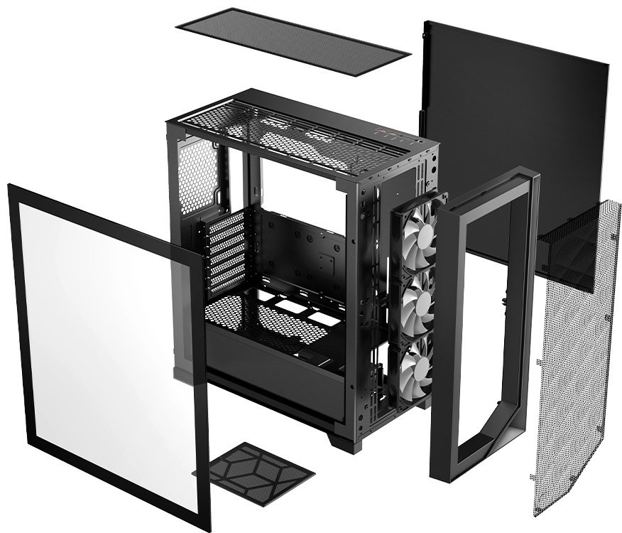 Корпус PCcooler C3 D510 ARGB BK черный купить,NaN