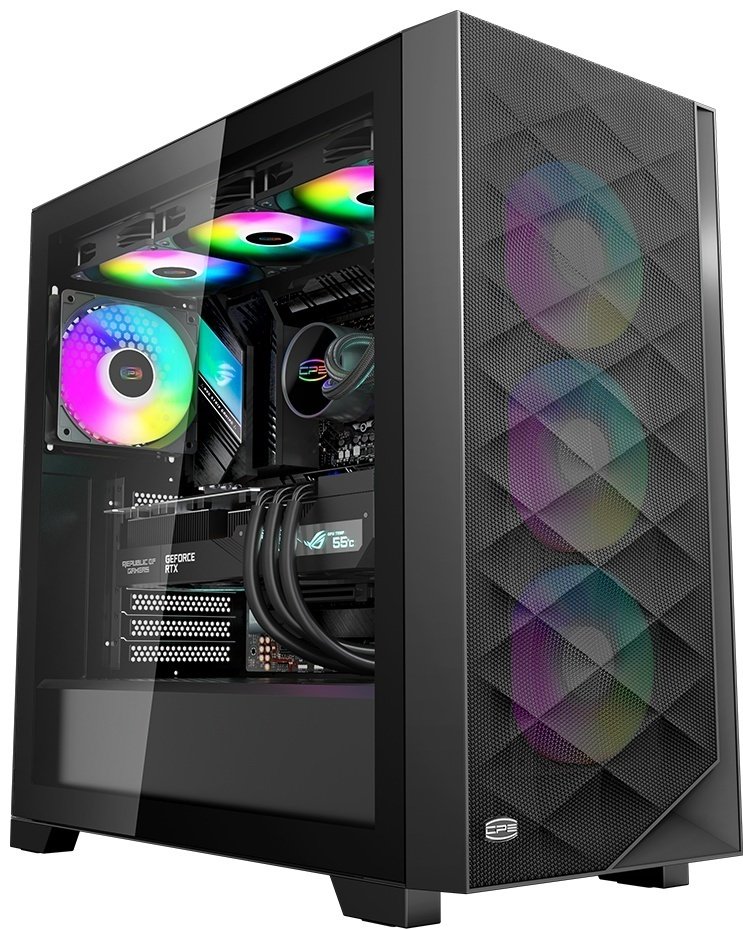 Корпус PCcooler C3 D510 ARGB BK черный купить,NaN