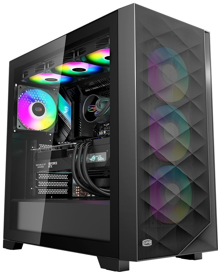 Корпус PCcooler C3 D510 ARGB BK черный купить,NaN