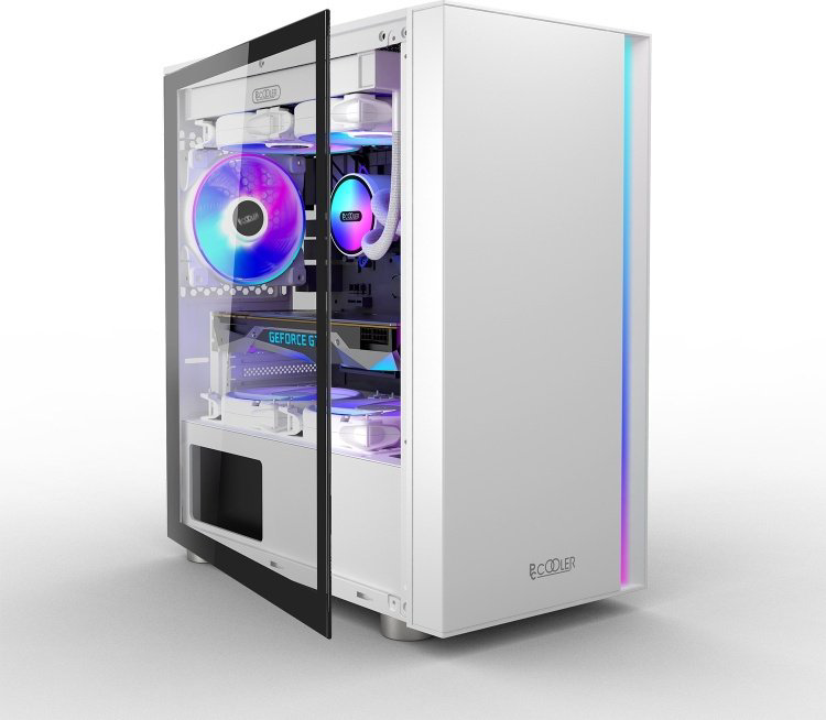 Корпус PCcooler LM300 ARGB WH белый купить,20840