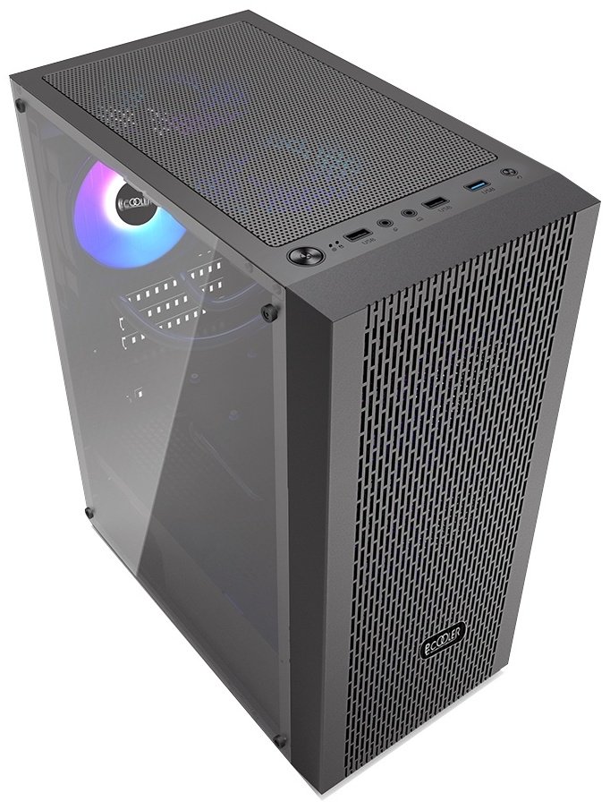 Корпус PCcooler MA100 MESH BK черный купить,NaN
