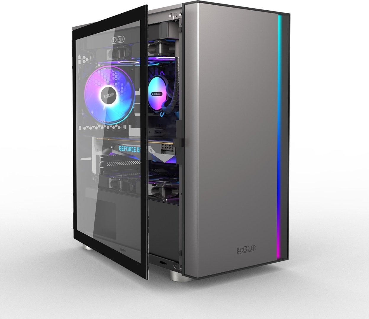 Корпус PCcooler LM300 ARGB BK черный купить,20700