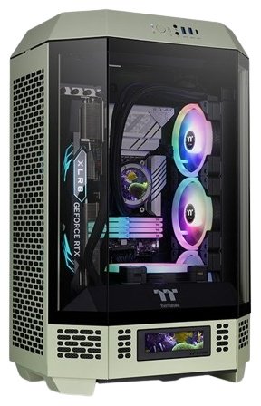 Корпус Thermaltake The Tower 300 CA-1Y4-00SEWN-00 зеленый купить,NaN