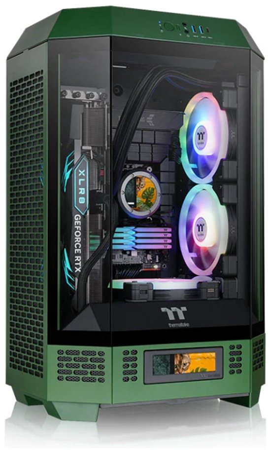 Корпус Thermaltake The Tower 300 CA-1Y4-00SCWN-00 зеленый купить,NaN