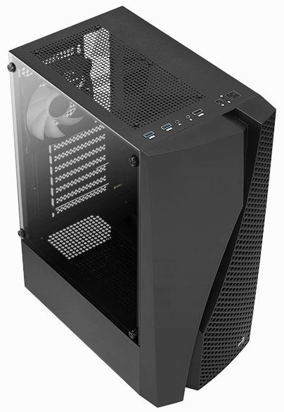 Корпус AeroCool Wave-G-BK-v2 черный