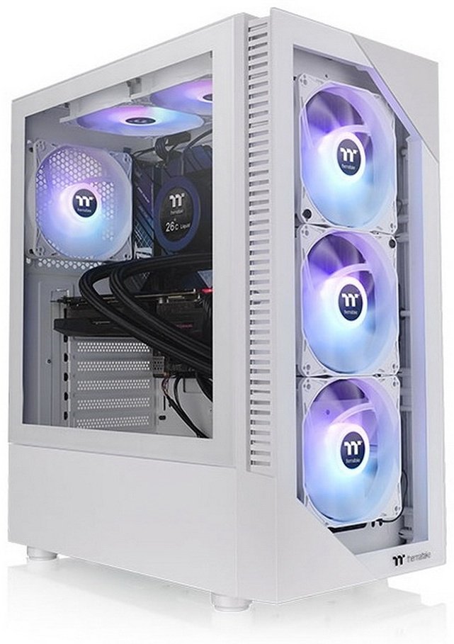 Корпус Thermaltake View 200 TG Snow ARGB белый