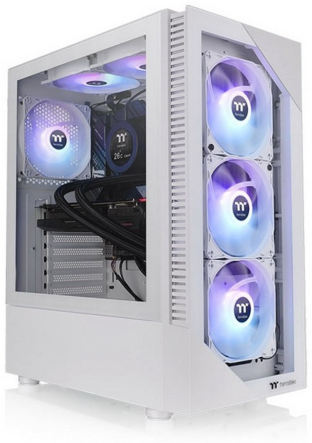 Корпус Thermaltake View 200 TG Snow ARGB белый