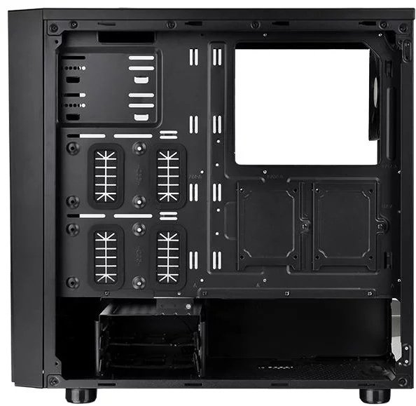 Корпус Thermaltake Versa J21 TG CA-1K1-00M1WN-00 черный купить,NaN