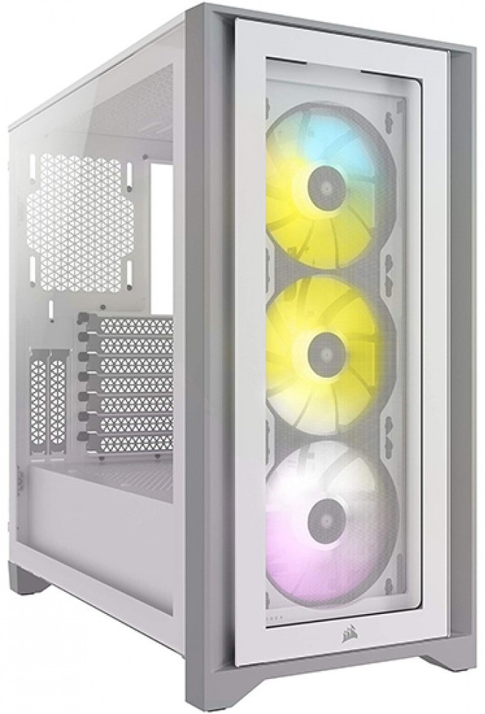 Корпус Corsair iCUE 4000X RGB белый купить,NaN