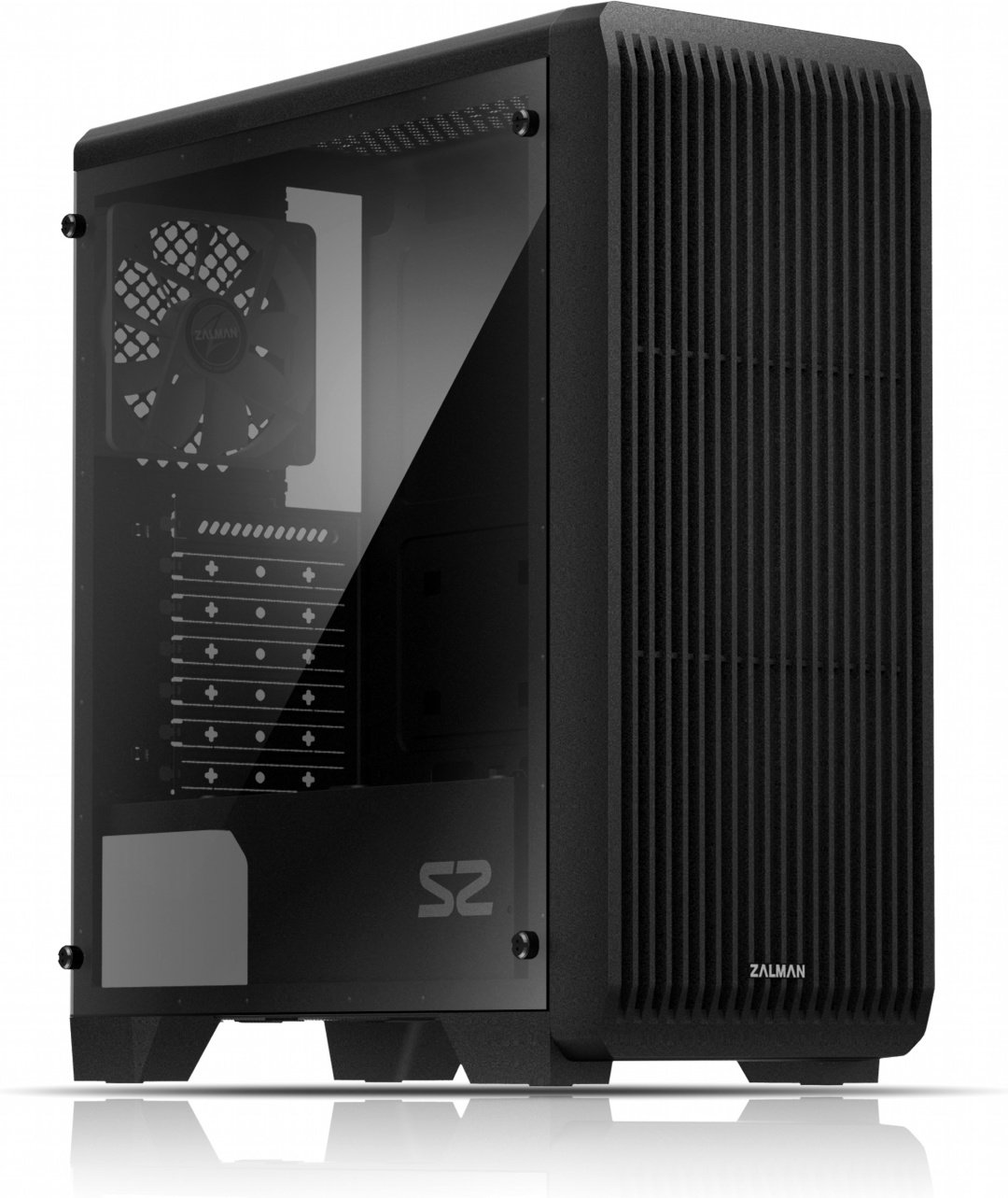 Корпус Zalman S2 TG черный купить,NaN