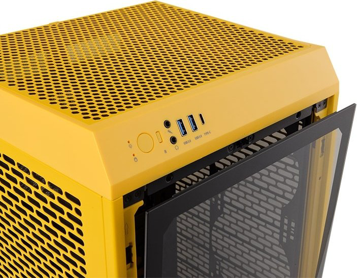 Корпус Thermaltake The Tower 200 Bumblebee CA-1X9-00S4WN-00 желтый купить,65003