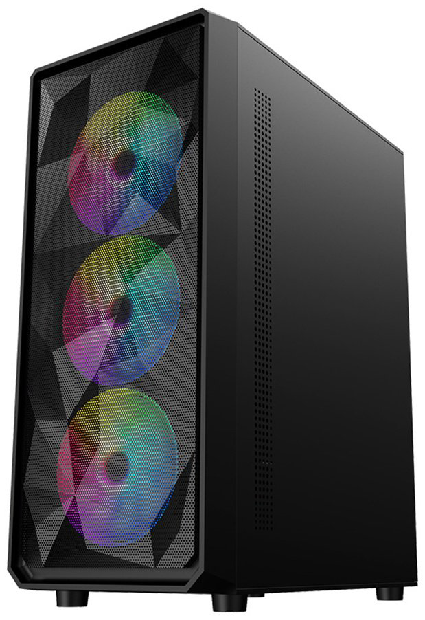Корпус 1STPLAYER FD3-BK-1F5M-3F5S черный