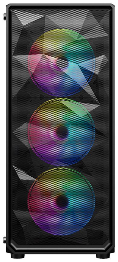 Корпус 1STPLAYER FD3-BK-1F5M-3F5S черный
