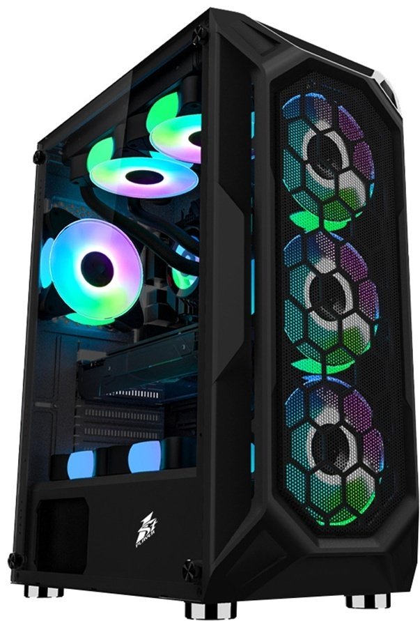 Корпус 1STPLAYER FIREBASE X6-BK (X6-BK-4F2C3) черный купить,NaN