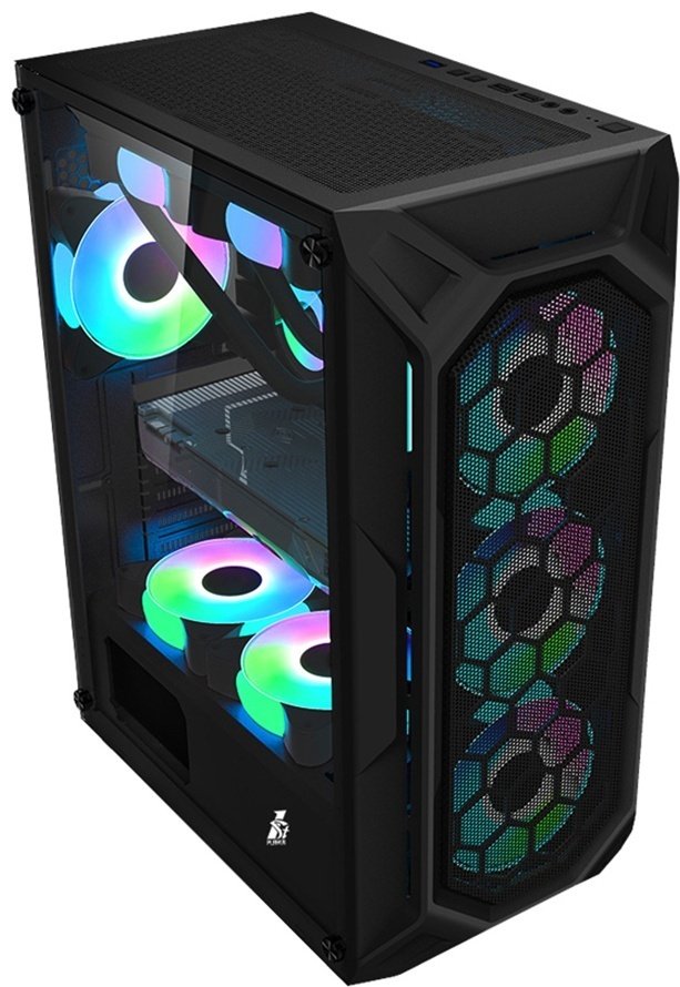 Корпус 1STPLAYER FIREBASE X6-BK (X6-BK-4F2C3) черный купить,NaN