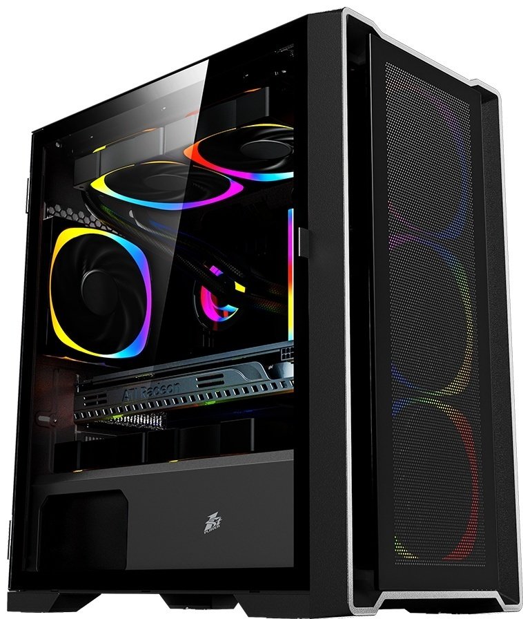 Корпус 1STPLAYER T4-BK-4F2C3 черный купить,NaN