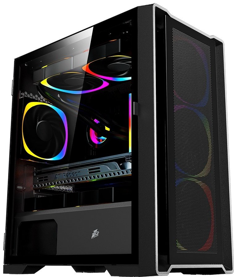 Корпус 1STPLAYER T4-BK-4F2C3 черный купить,NaN
