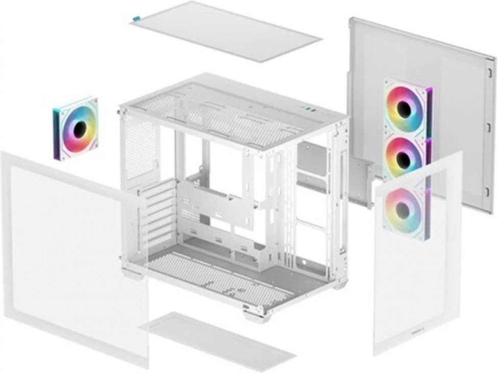 Корпус Deepcool R-CG530-WHADA4-G-1 белый купить,39234