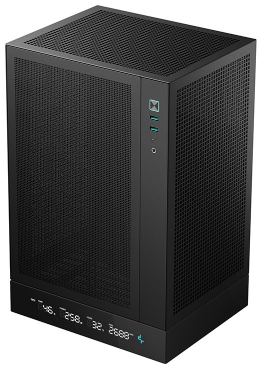 Корпус Deepcool CH170 DIGITAL BK черный купить,NaN