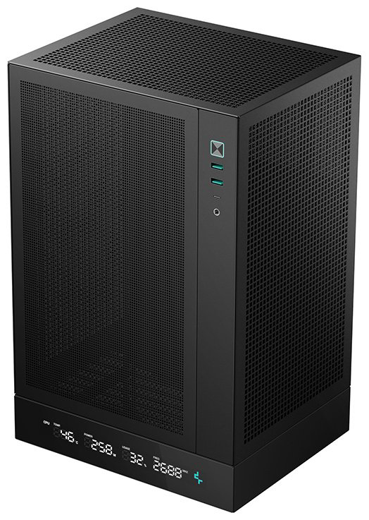 Корпус Deepcool CH170 DIGITAL BK черный купить,NaN