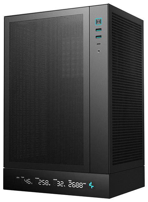Корпус Deepcool CH170 DIGITAL BK черный купить,NaN
